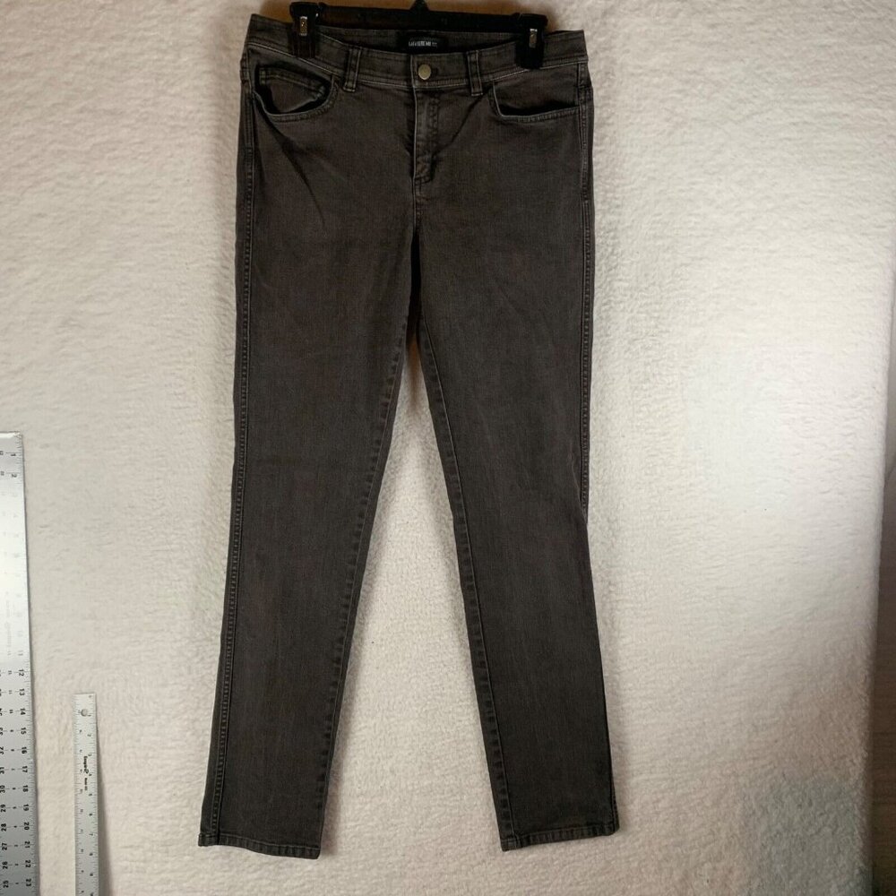 Lafayette 148 New York Women's High-Rise Straight Cotton Denim Jeans Size 8 9559